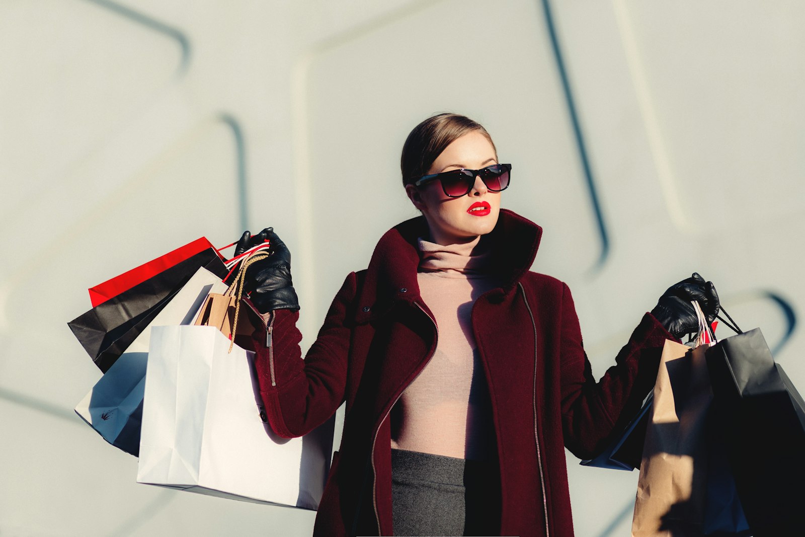 Women’s clothing on hangers in a boutique setting