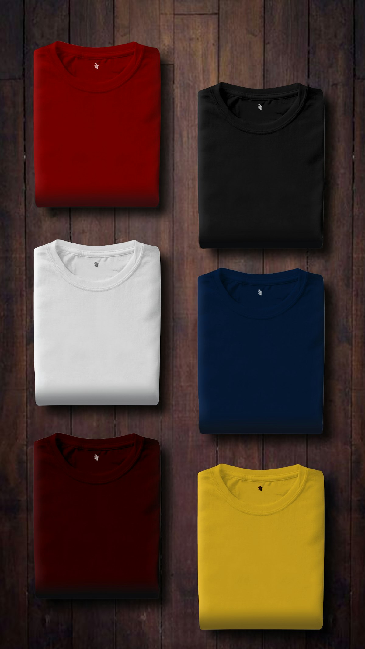 Soft women’s jersey t-shirts folded in a stack